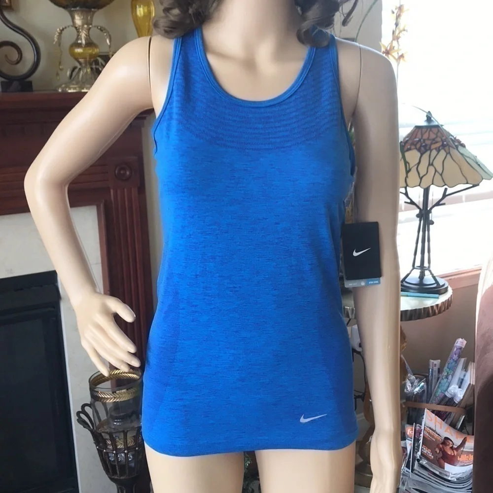 Brand New Nike Dri-Fit Blue Racerback Tank Top